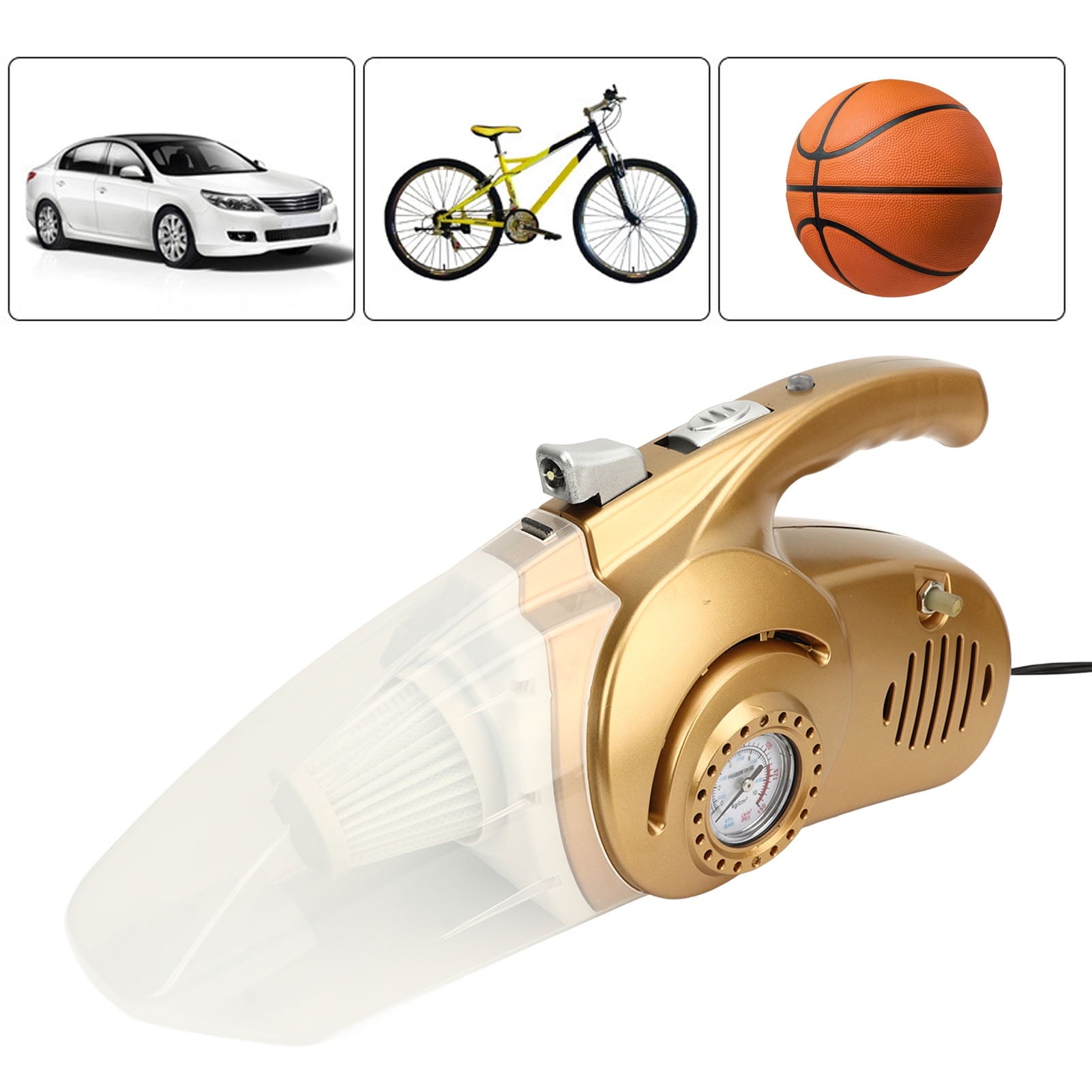 نافخ عجلات متعدد الوظائف 4 في 1 للسيارة