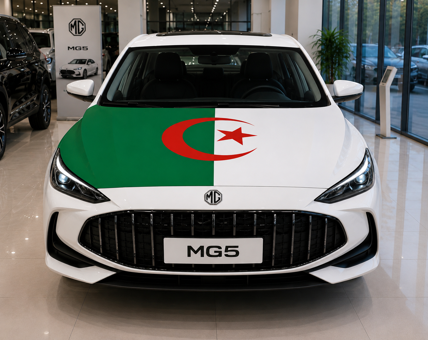 العلم الوطني المرن لجميع السيارات